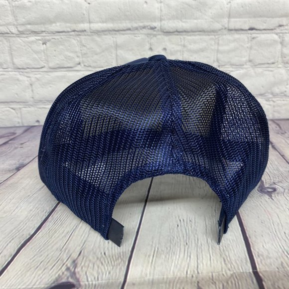 Vintage Hat Cap Snapback Navy Blue INNISFREE 75 Years 1911-1986 - BROKEN SNAPS - Picture 3 of 9